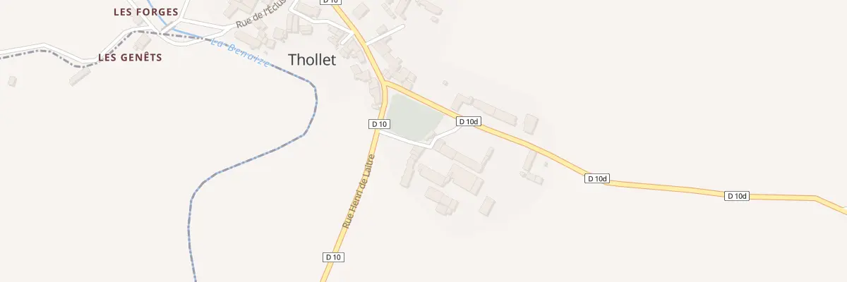 Plan du 2 Rue de Chateauneuf à Thollet