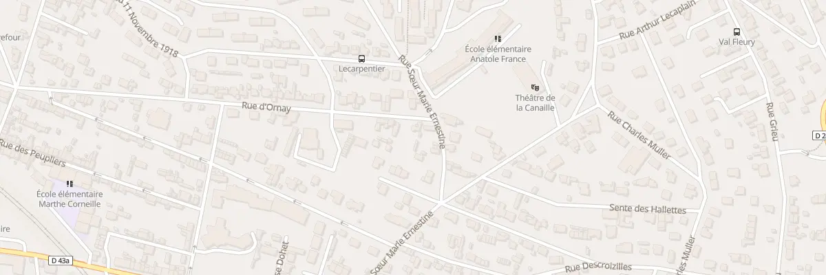 Plan du 3 Rue d’Ornay à Rouen
