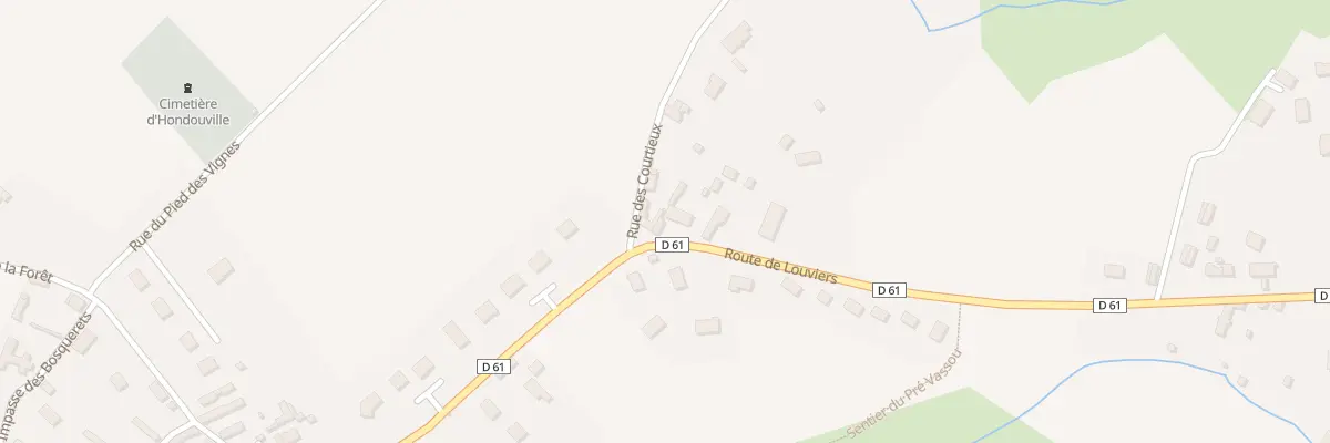 Plan du 3 Rte de Louviers à Hondouville