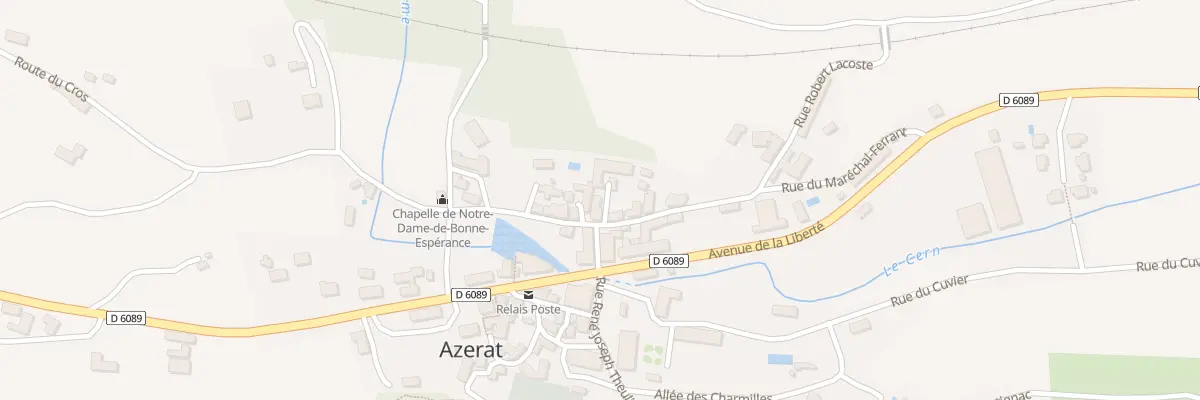 Plan du 1 Imp du Vieux Bourg à Azerat