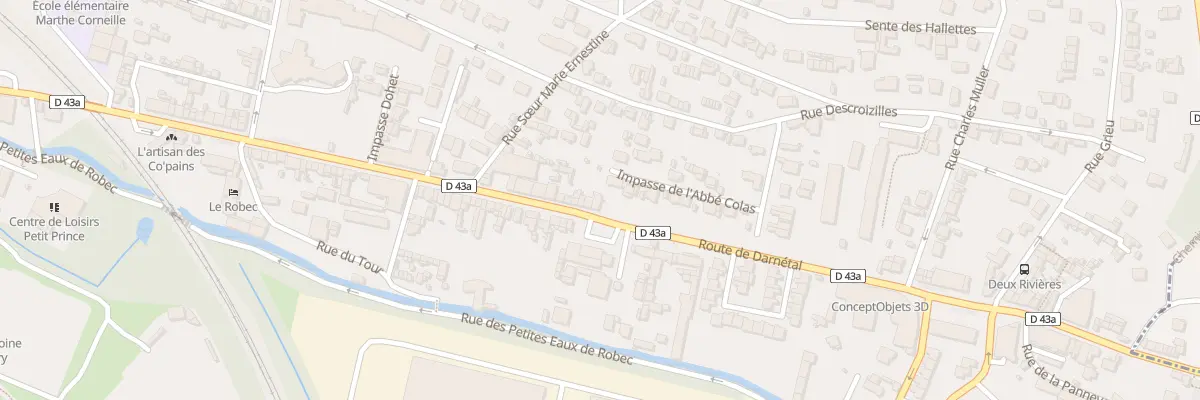 Plan du 100 Rte de Darnetal à Rouen