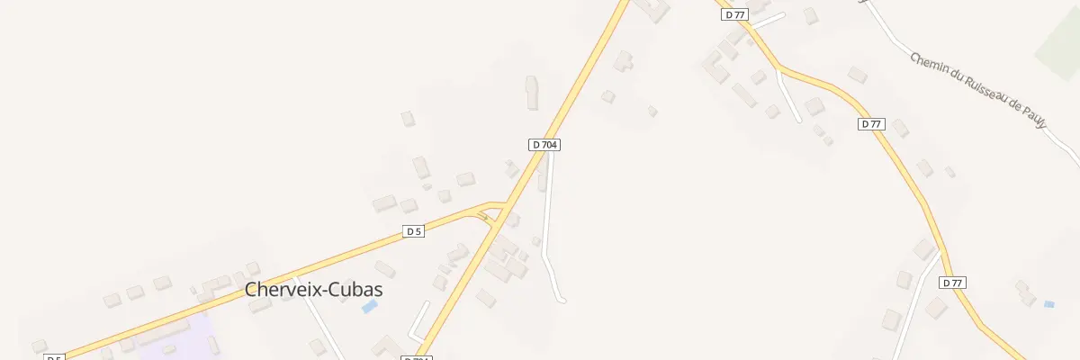 Plan du 60 Cubas à Cherveix-Cubas