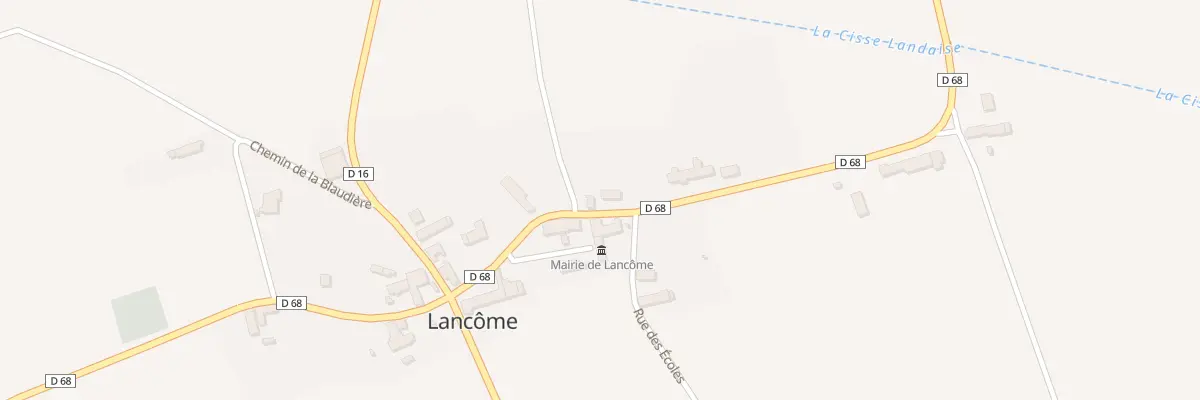 Plan du 8 Rue de la Cisse à Lancôme