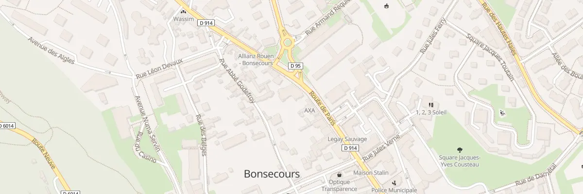 Plan du 77 Rte de Paris à Bonsecours