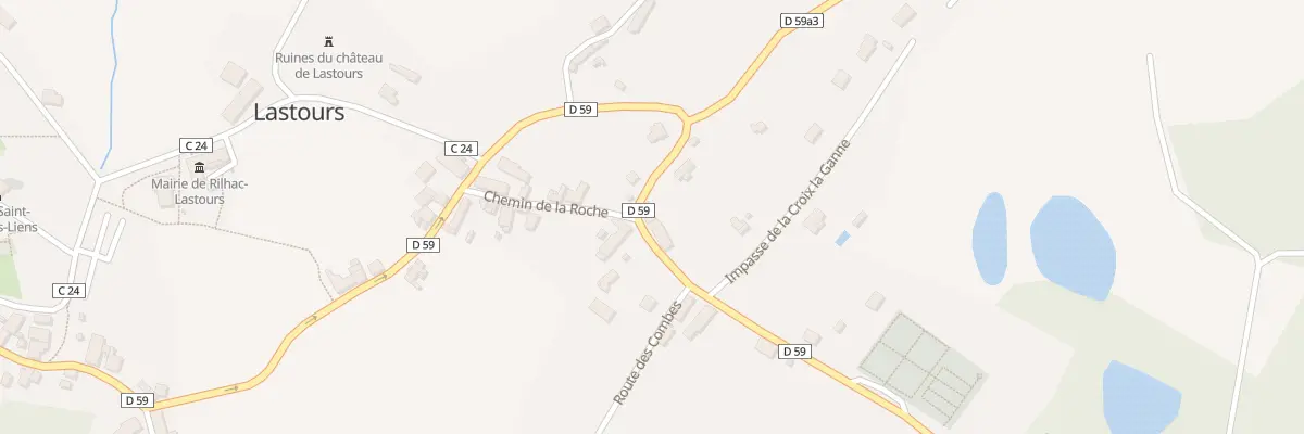 Plan du 61 Rte des Chevaliers à Rilhac-Lastours