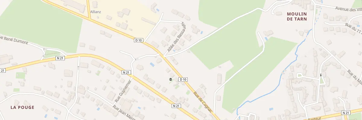 Plan du 12 Rue de Cognac à Aixe-sur-Vienne
