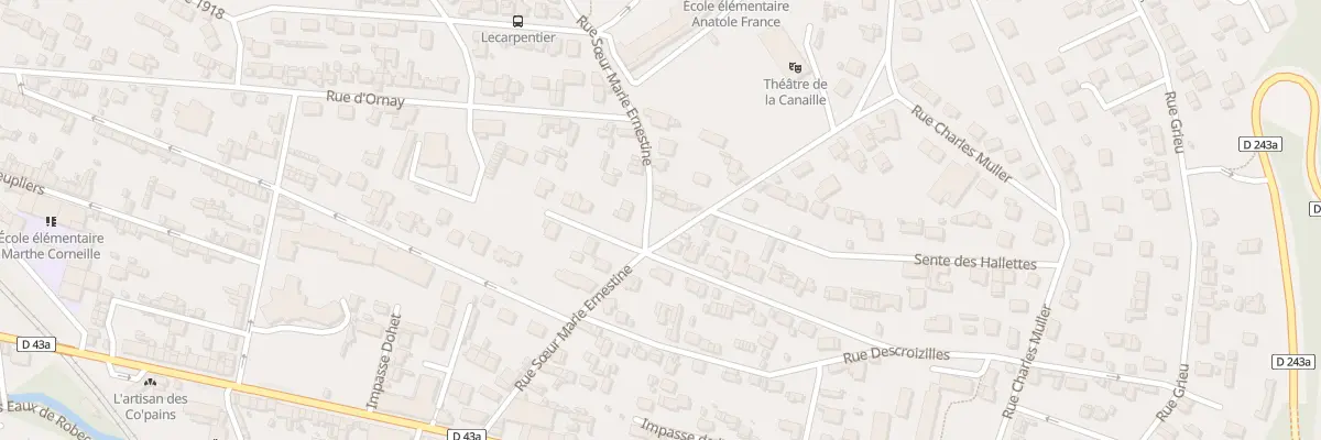 Plan du 22 Rue Soeur Marie Ernestine à Rouen