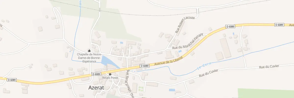 Plan du 17 Rue Robert Lacoste à Azerat