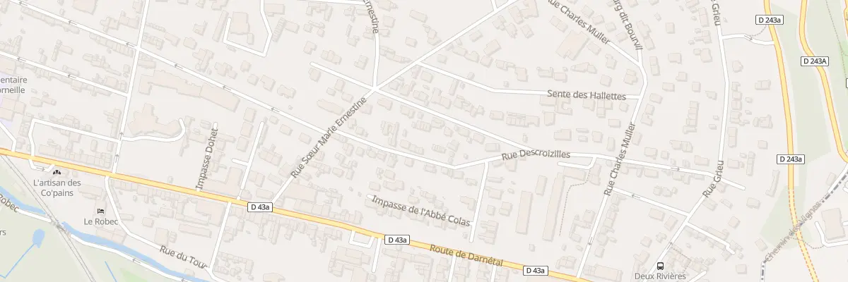 Plan du 17 Rue du Franc Alleu à Rouen
