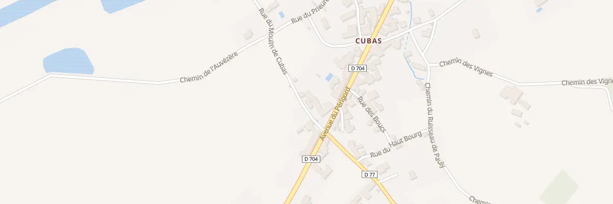 Plan du 32 Rue du Moulin de Cubas à Cherveix-Cubas