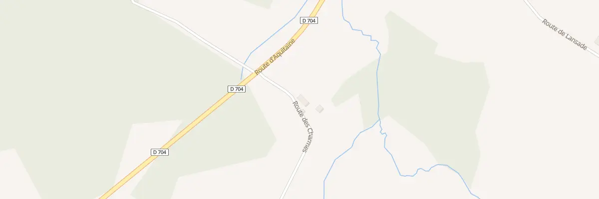 Plan du 83 Rte des Charmes à Lanouaille