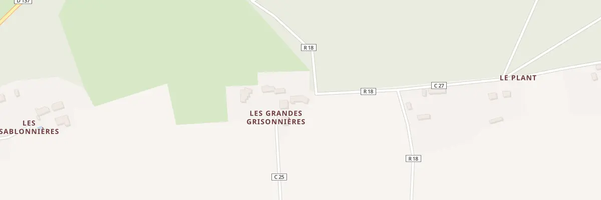 Plan du 4 Les Grandes Grisonnieres à Dampierre-sous-Brou