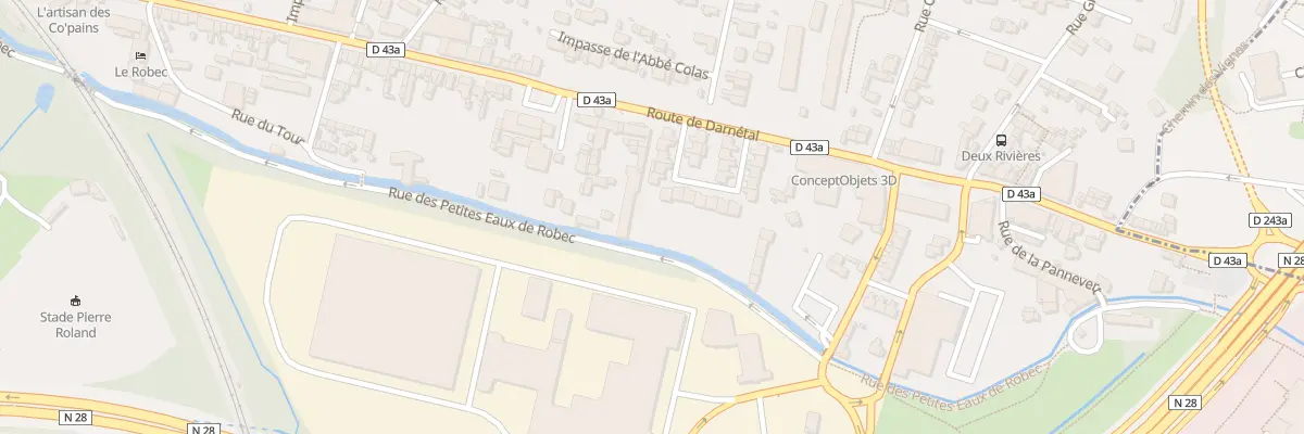 Plan du 135 Rte de Darnetal à Rouen