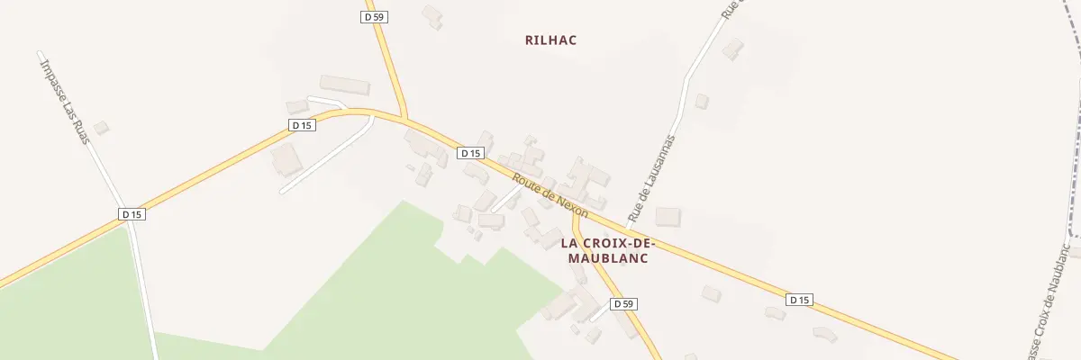 Plan du 16 Rte de Nexon à Rilhac-Lastours