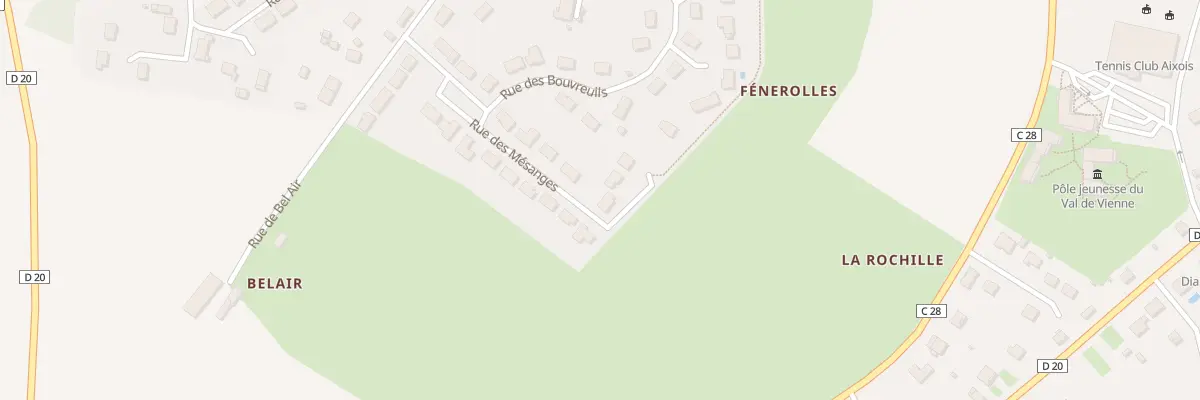Plan du 1 Rue des Bergeronnettes à Aixe-sur-Vienne