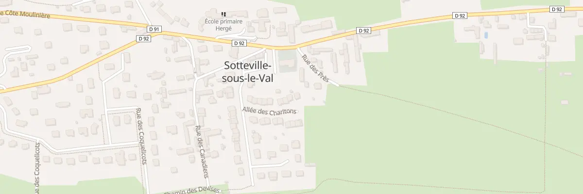 Plan du 16 All des Charitons à Sotteville-sous-le-Val