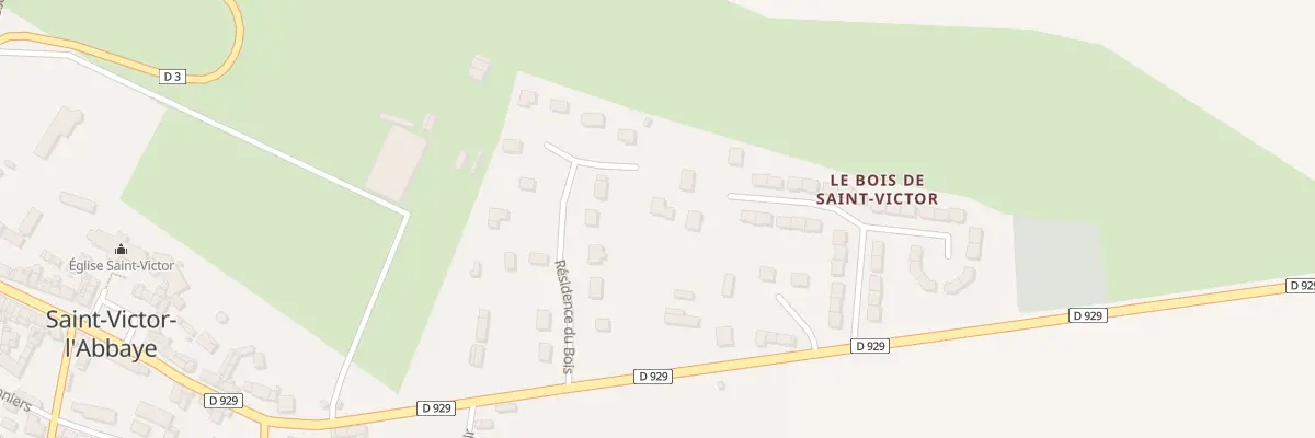 Plan du 14 Le Bois de Saint Victor à Saint-Victor-l’Abbaye