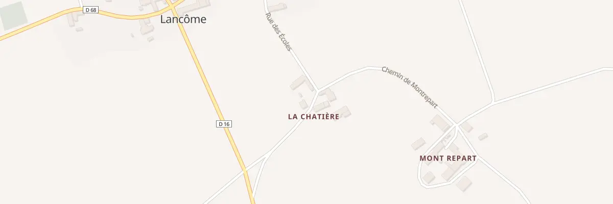 Plan du 1 Chem de Montrepart à Lancôme