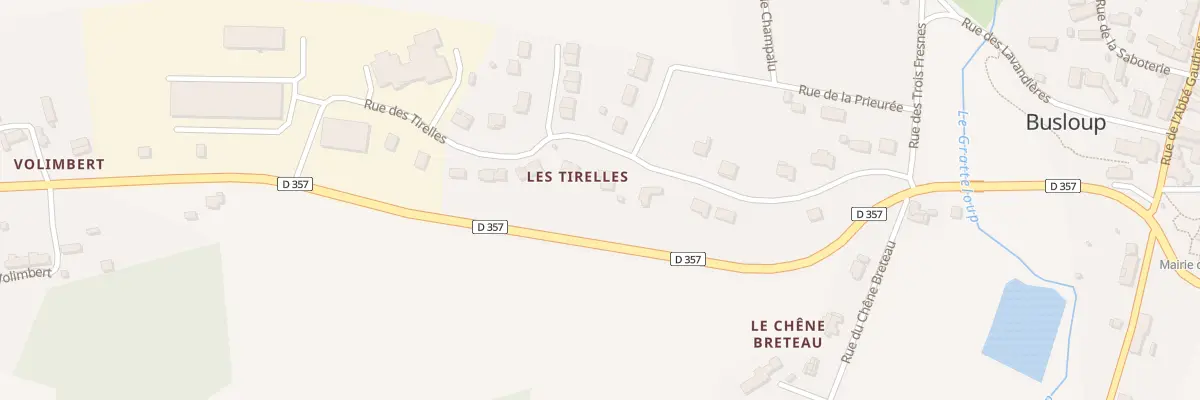 Plan du 14 Rue des Tirelles à Busloup