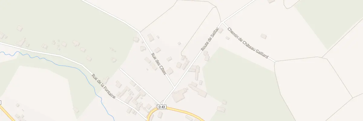 Plan du 4 Rte de Seillac à Mesland