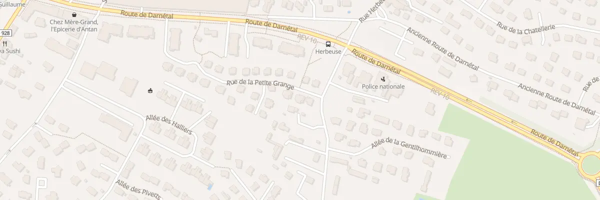 Plan du 25 Rue de la Petite Grange à Bois-Guillaume