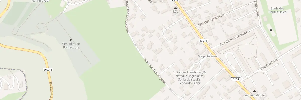 Plan du 26 Rue Leon Lebourgeois à Bonsecours