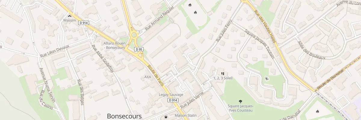 Plan du 3 Rue Hélène Boucher à Bonsecours