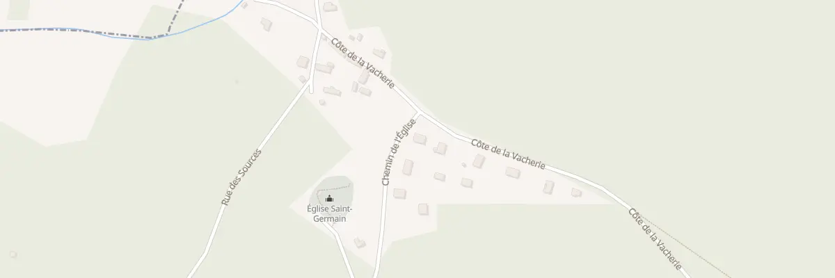 Plan du 2 Che de l’Eglise à La Vacherie