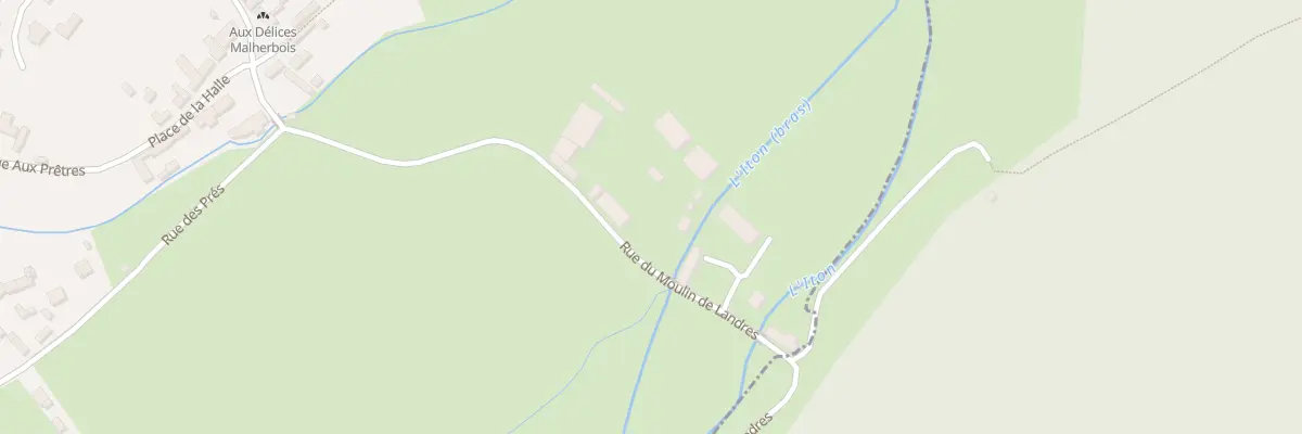 Plan du 1 Rue du Moulin de Landres à Hondouville