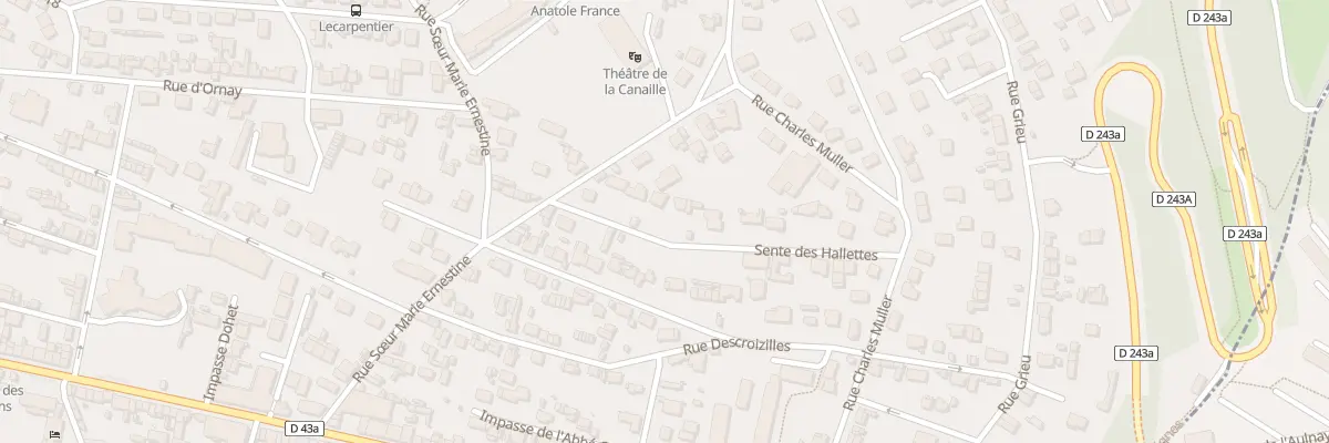 Plan du 22 Sen des Hallettes à Rouen