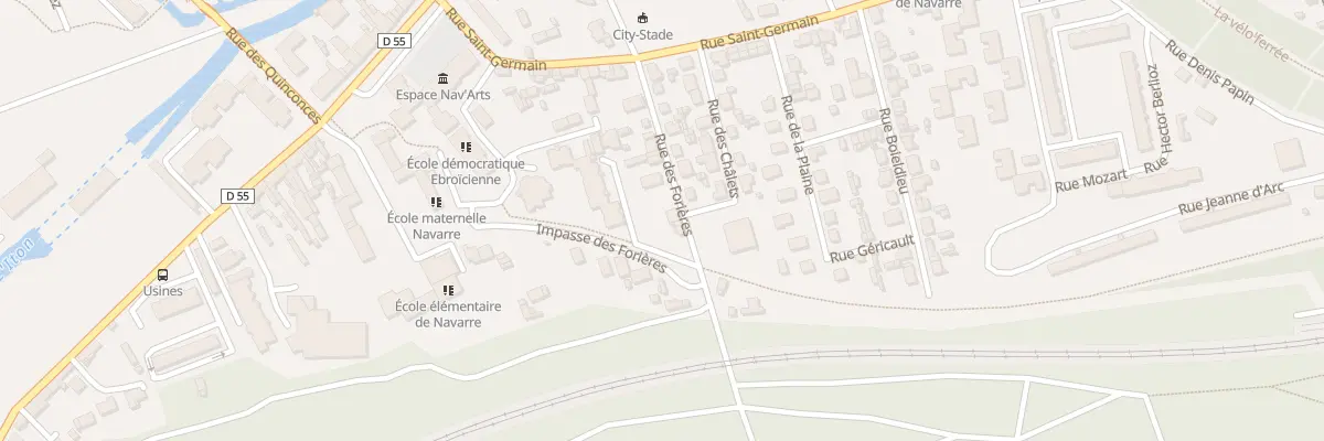 Plan du 6 Rue des Forières à Évreux
