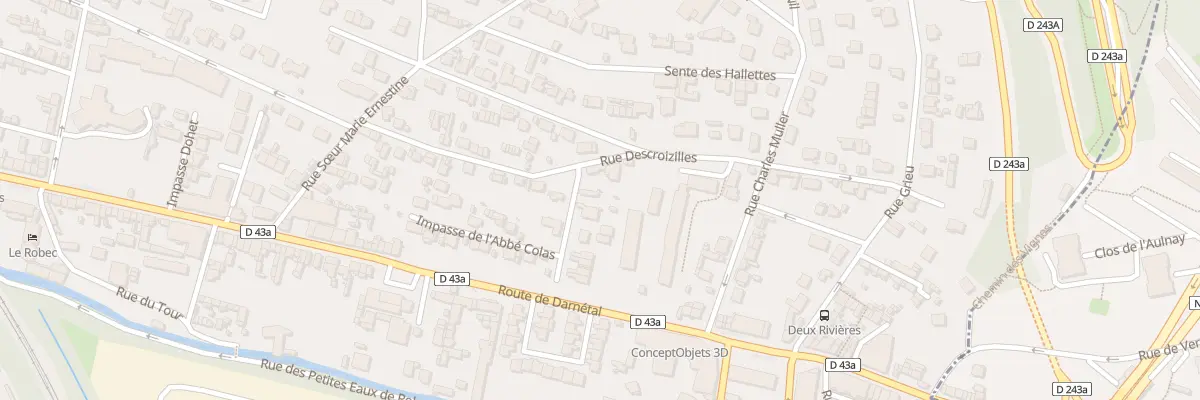Plan du 8 Rue de l’Abbe Colas à Rouen