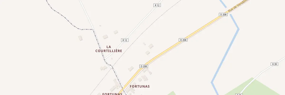 Plan du 4 Rte Nationale 10 Fortunas à Pezou