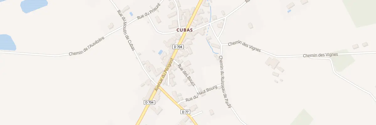 Plan du 33 Rue des Boucs à Cherveix-Cubas