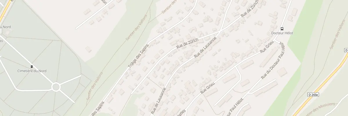 Plan du 25 Rue de Lausanne à Rouen