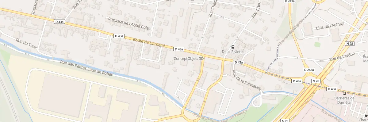 Plan du 117 Rte de Darnetal à Rouen