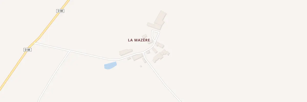 Plan du 2 La Mazere à Dinsac
