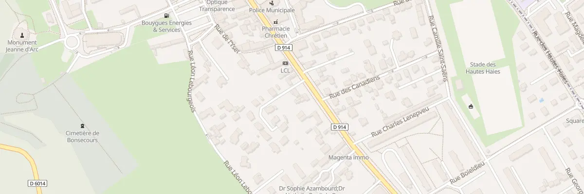Plan du 41 Rte de Paris à Bonsecours