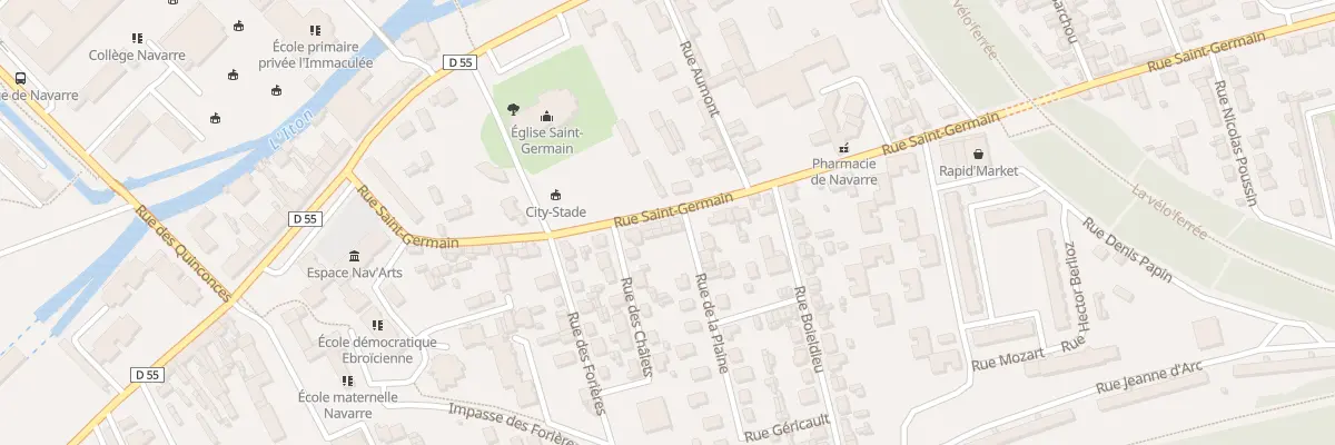 Plan du 113 Rue Saint-Germain à Évreux