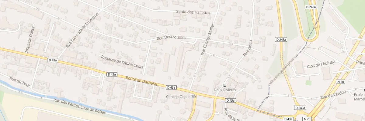 Plan du 56 Rte de Darnetal à Rouen