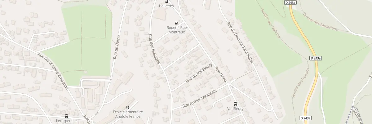 Plan du 3 Rue Achille Fournier à Rouen