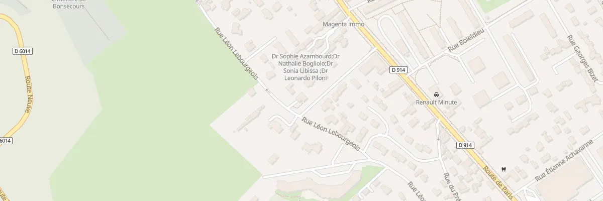 Plan du 12 Rue Leon Lebourgeois à Bonsecours