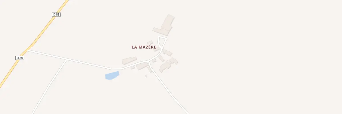 Plan du 3 La Mazere à Dinsac