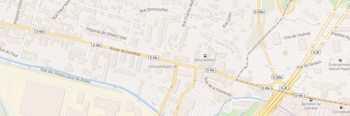 Plan du 46 Rte de Darnetal à Rouen