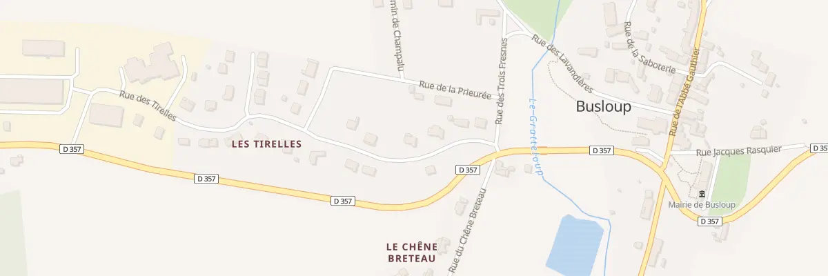Plan du 7 Rue des Tirelles à Busloup