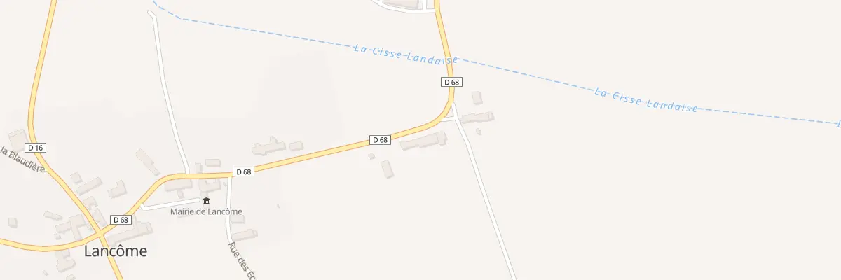 Plan du 13 Rue de la Cisse à Lancôme