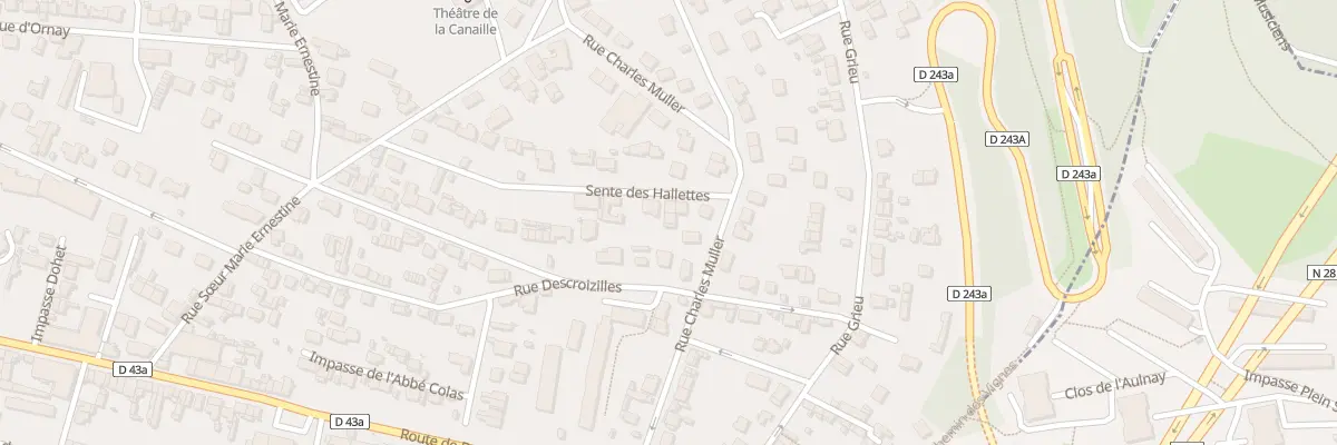 Plan du 3 Sen des Hallettes à Rouen