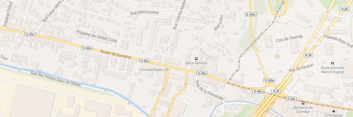 Plan du 42 Rte de Darnetal à Rouen