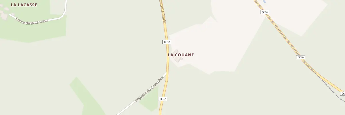 Plan du 18 La Couane à Besse