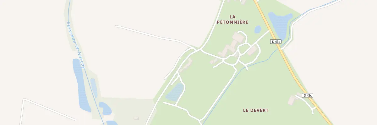 Plan du 5100 La Pétonnière à Paulnay